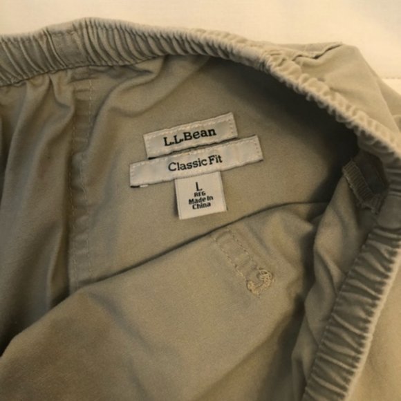 L.L. Bean Classic Fit Biege Slacks - Picture 3 of 5
